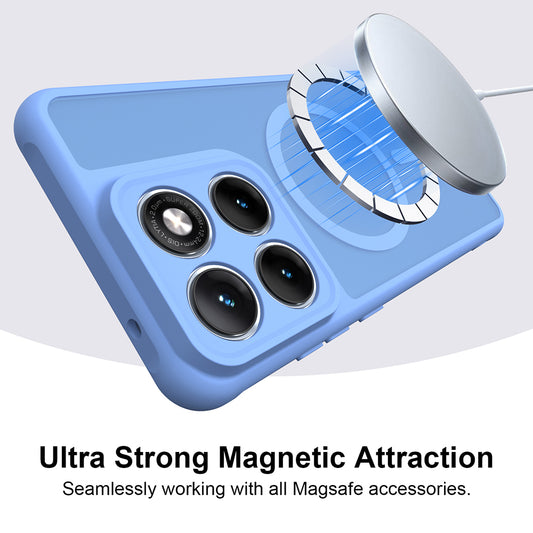 Funda MagSafe para Motorola Edge 70 Fusion, Techsuit, HaloFrost II, Azul