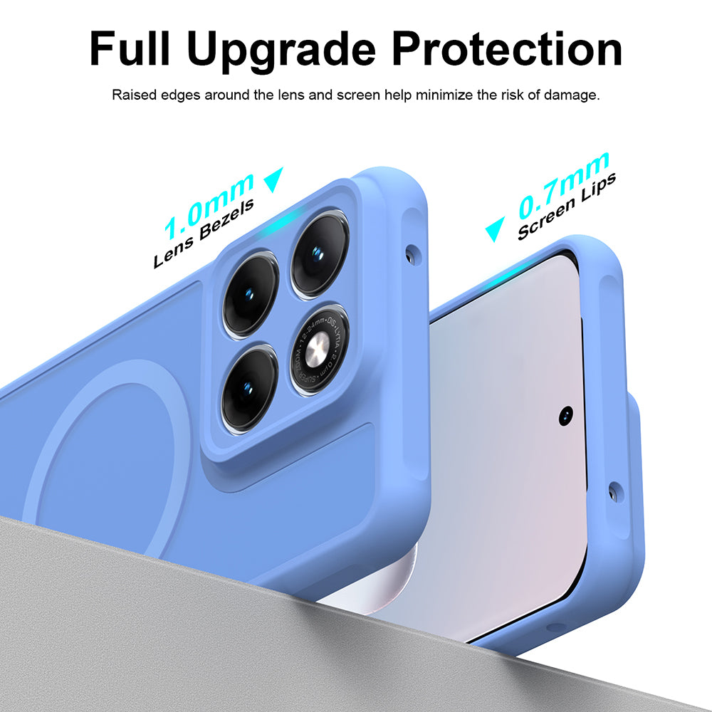 Funda MagSafe para Motorola Edge 70 Fusion, Techsuit, HaloFrost II, Azul
