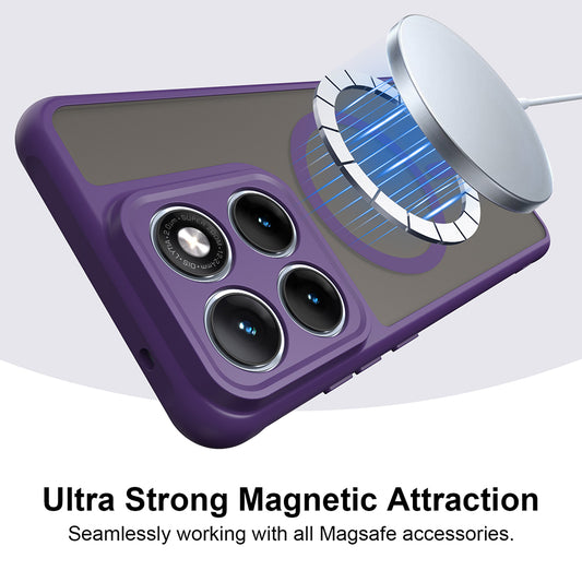 Funda MagSafe para Motorola Edge 70 Fusion, Techsuit, HaloFrost II, Morado