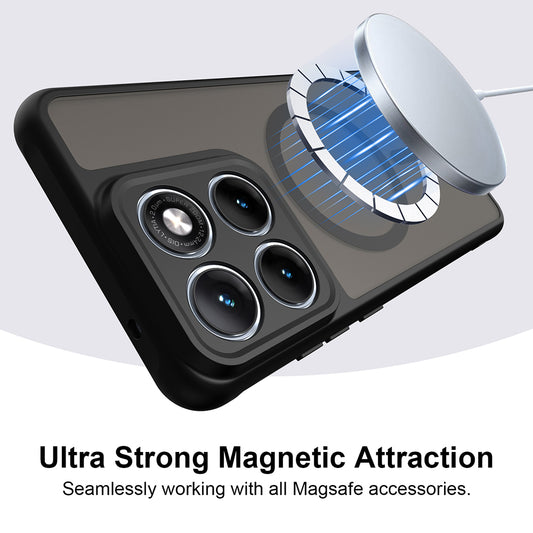 Funda MagSafe para Motorola Edge 70 Fusion, Techsuit, HaloFrost II, Negra