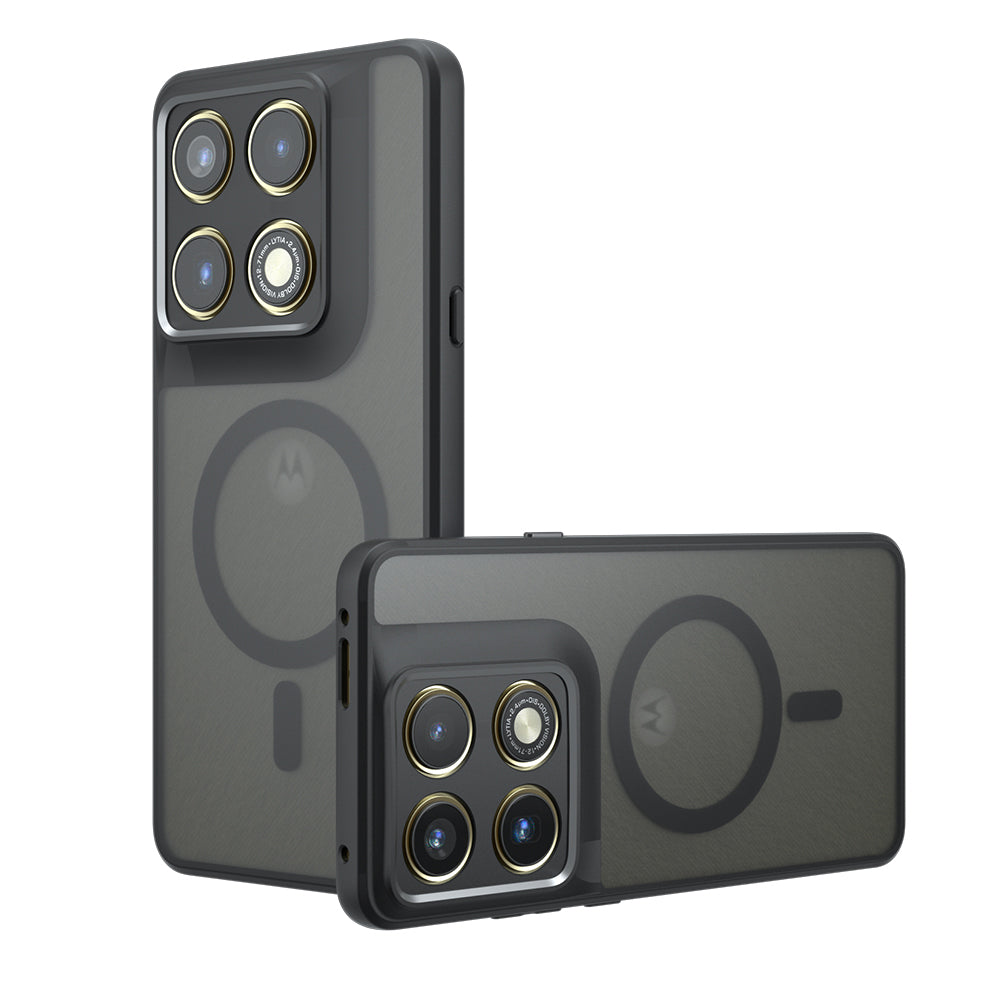 Funda MagSafe para Motorola Edge 70 Pro, Techsuit, PureFrost, Negra Satinada