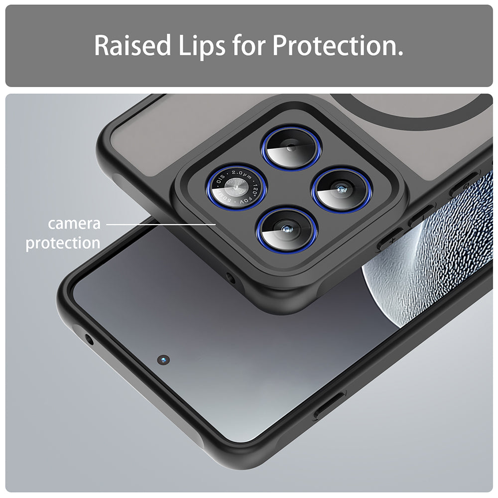 Funda MagSafe para Motorola Edge 70, Techsuit, HaloFrost II, Negra