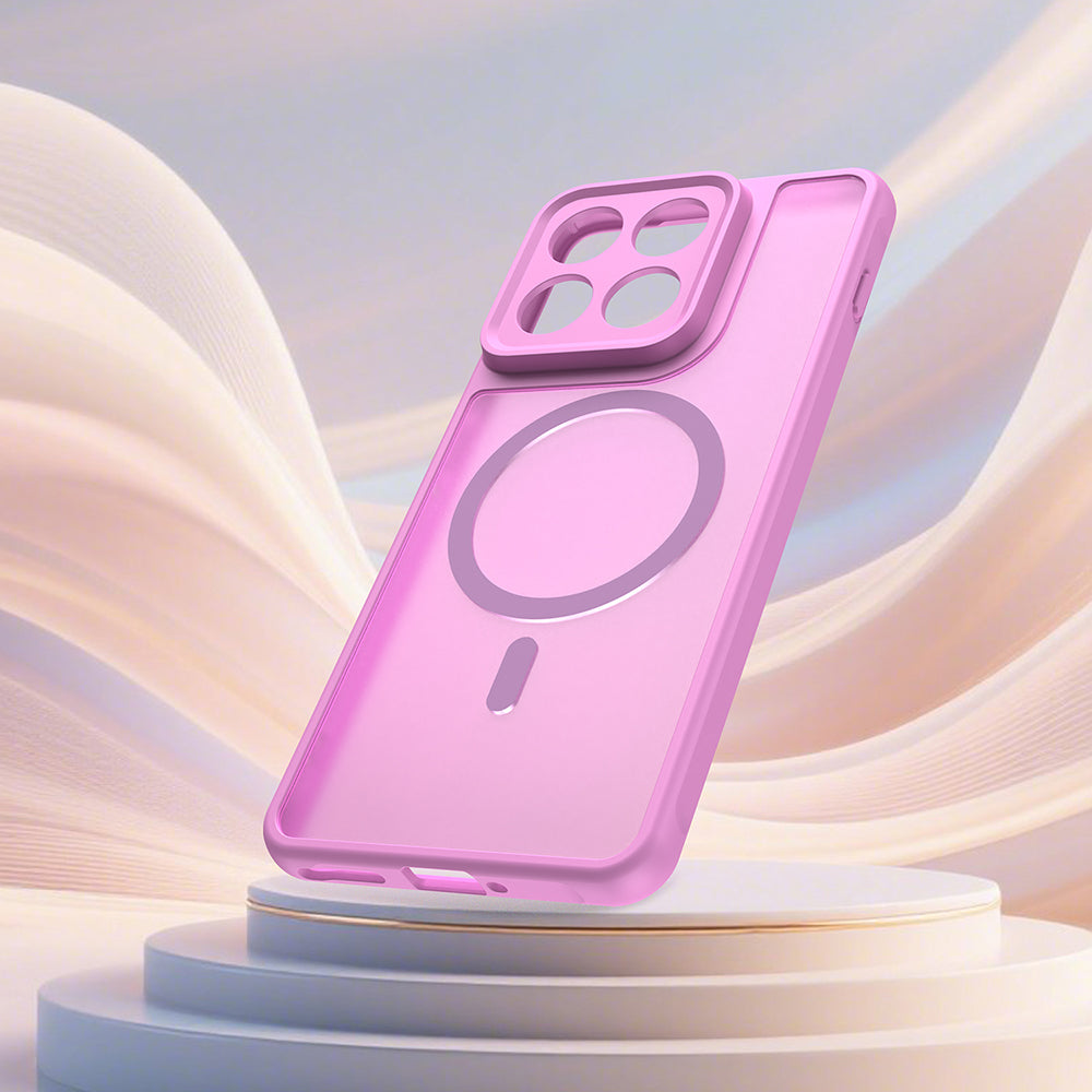 Funda MagSafe para Motorola Edge 70, Techsuit, HaloFrost II, Rosa