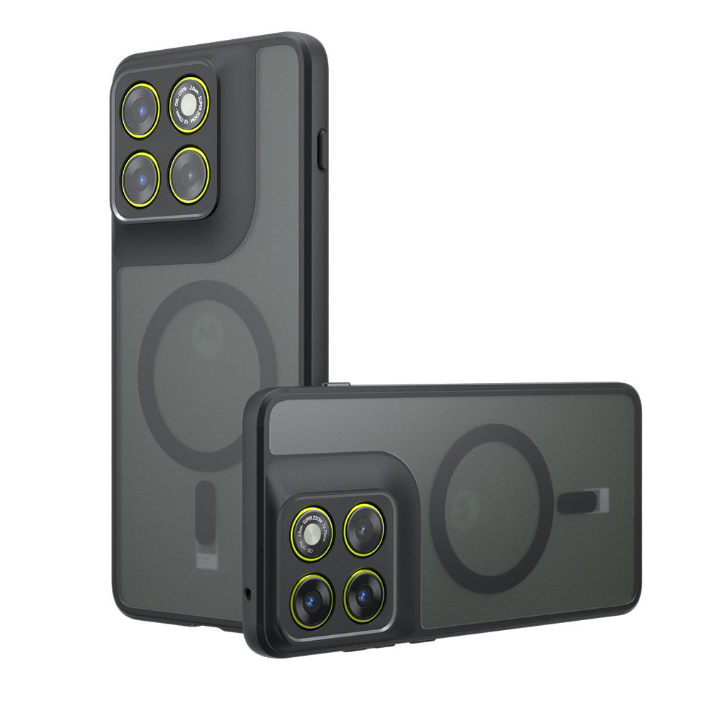 Funda MagSafe para Motorola Edge 70, Techsuit, PureFrost, Negra Satinada