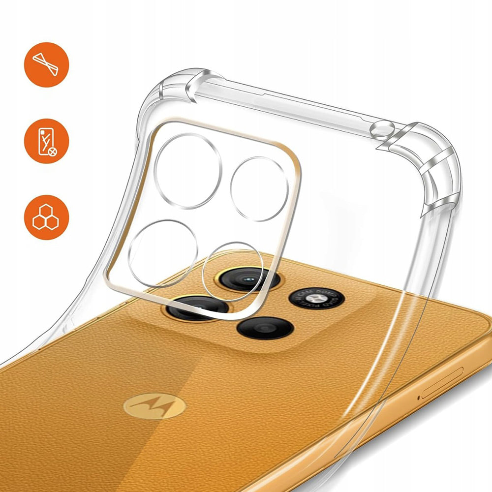 Funda MagSafe para Motorola Moto G15 / G15 Power, Techsuit, a prueba de golpes, Transparente