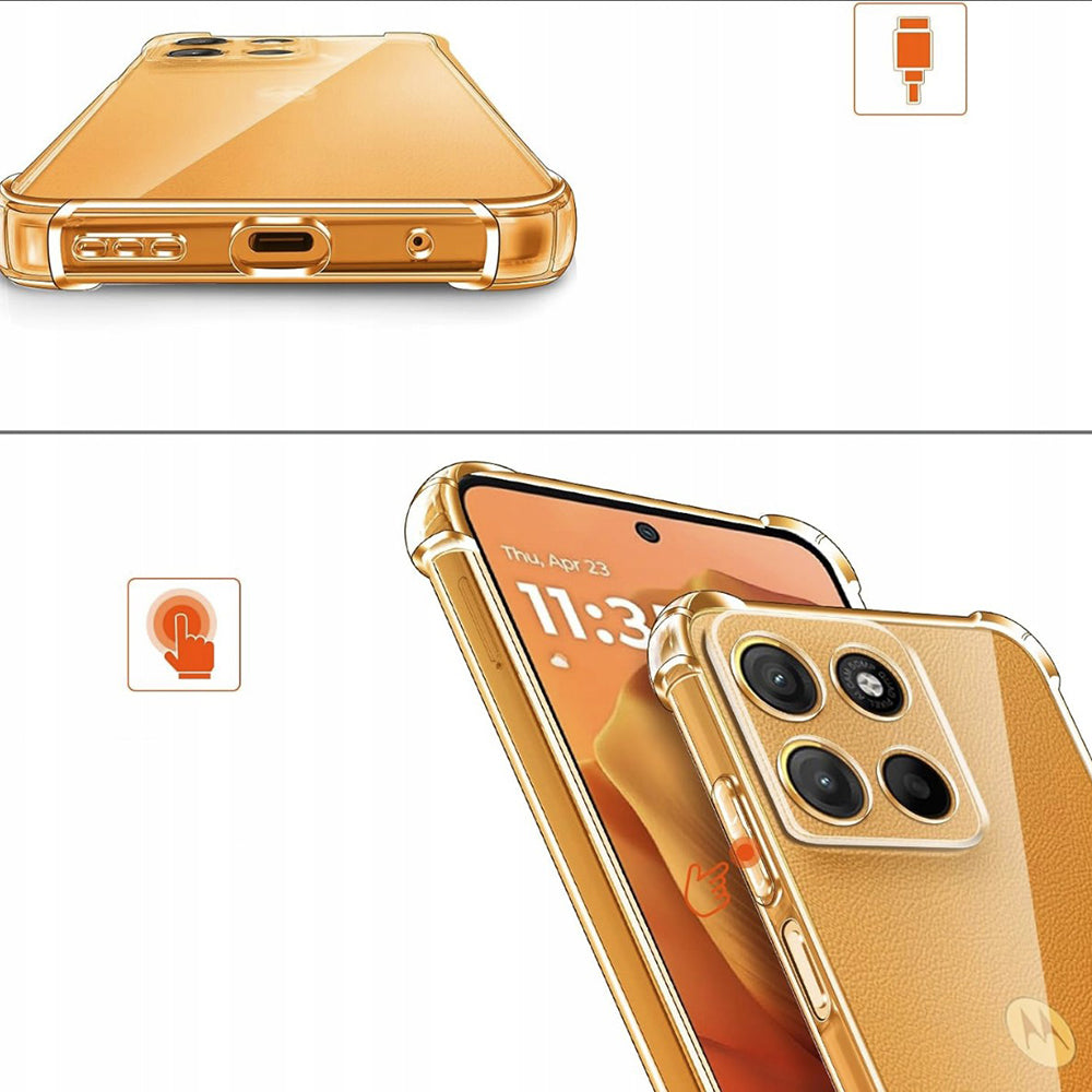Funda MagSafe para Motorola Moto G15 / G15 Power, Techsuit, a prueba de golpes, Transparente