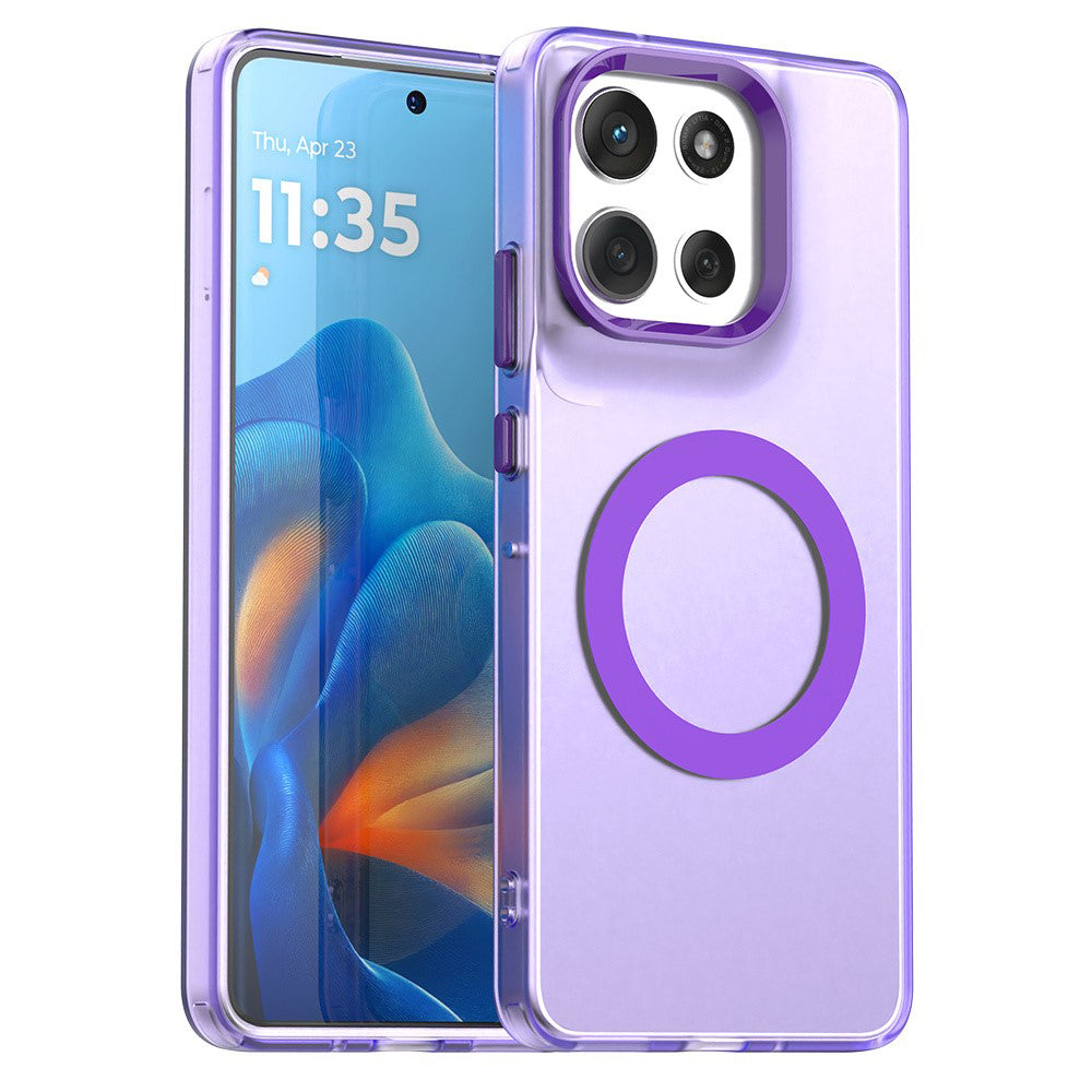 Funda MagSafe para Motorola Moto G86, Techsuit, CandyCase, Morado