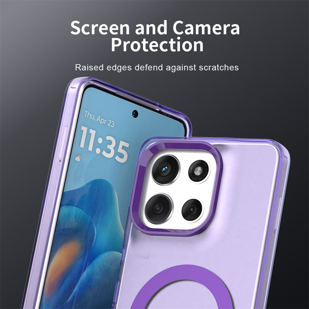 Funda MagSafe para Motorola Moto G86, Techsuit, CandyCase, Morado