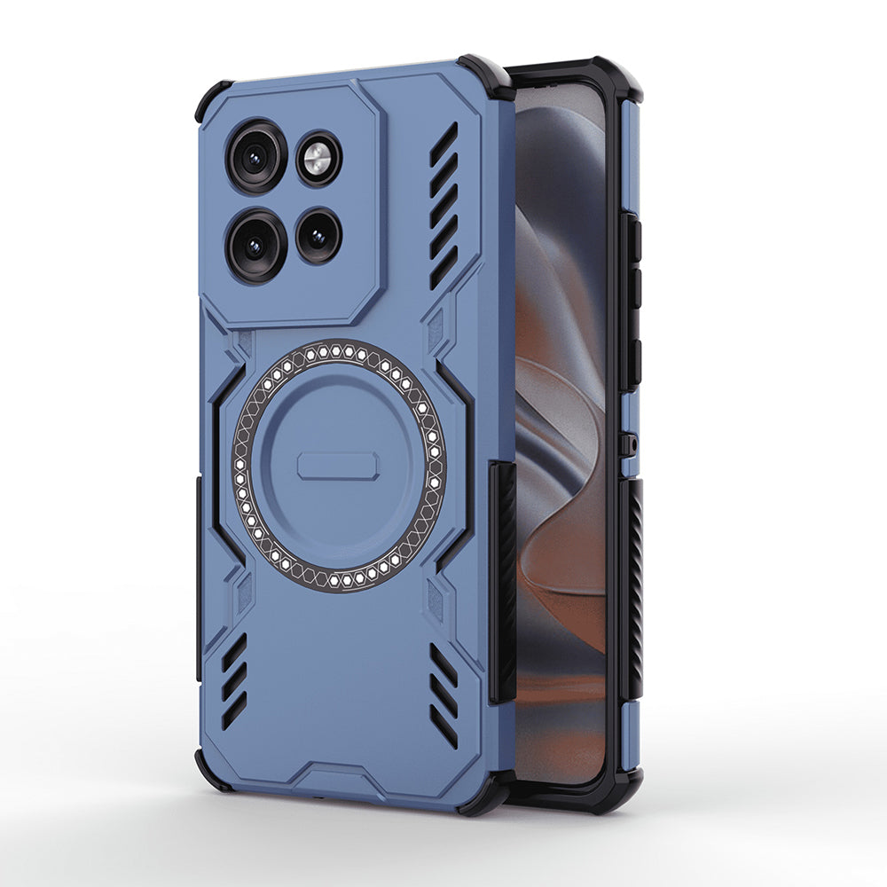 Funda MagSafe para Motorola ThinkPhone 25 / Edge 50 Neo, Techsuit, ArmorMag, Azul
