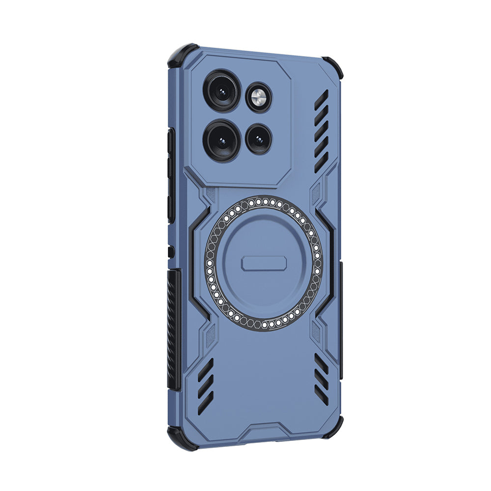 Funda MagSafe para Motorola ThinkPhone 25 / Edge 50 Neo, Techsuit, ArmorMag, Azul