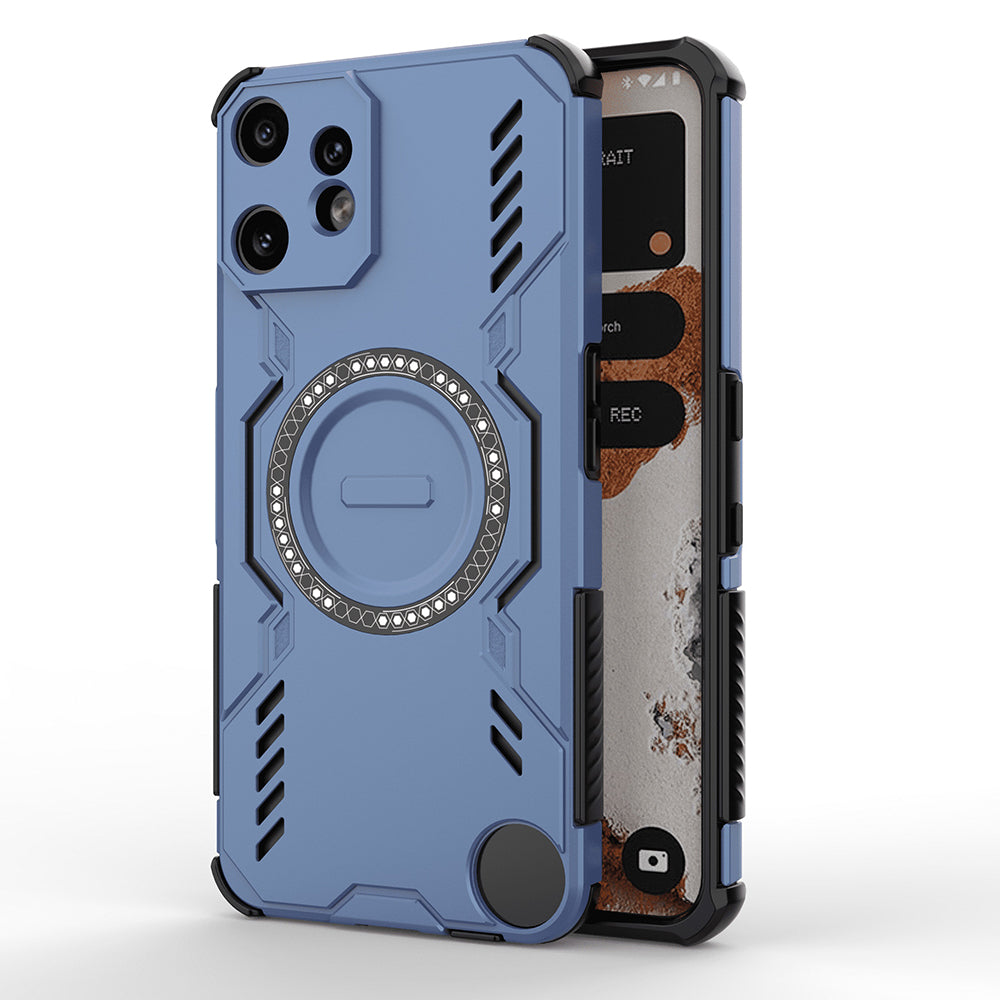Funda MagSafe para Nothing CMF Phone 2 Pro, Techsuit, ArmorMag, Azul