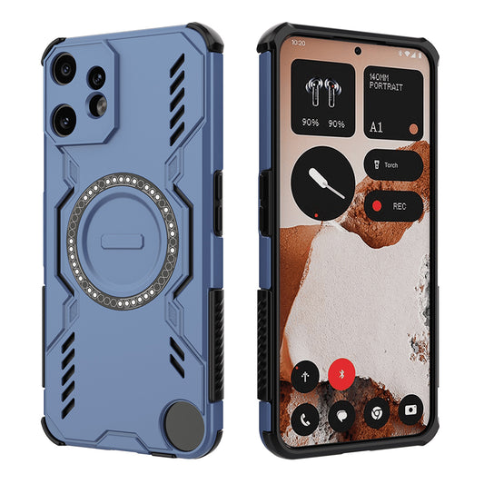 Funda MagSafe para Nothing CMF Phone 2 Pro, Techsuit, ArmorMag, Azul