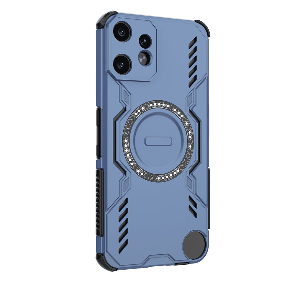 Funda MagSafe para Nothing CMF Phone 2 Pro, Techsuit, ArmorMag, Azul