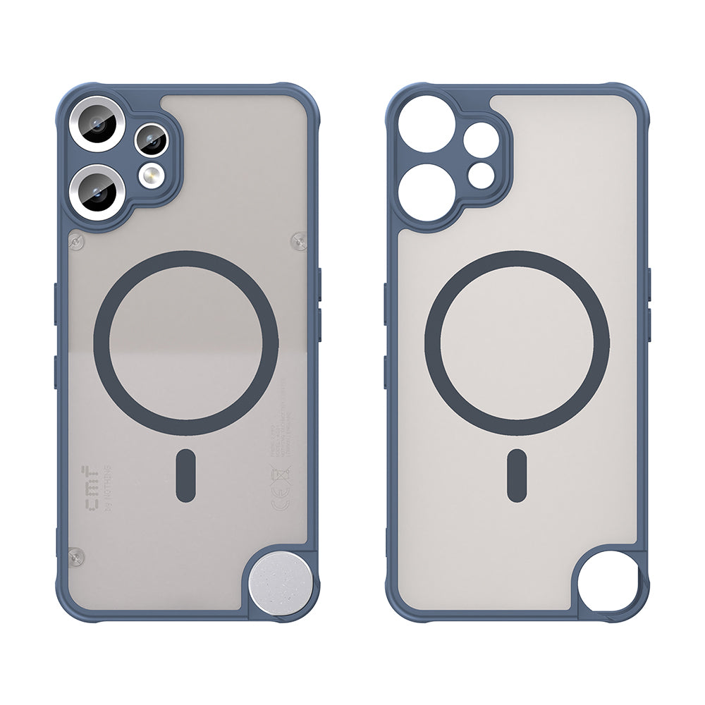 Funda MagSafe para Nothing CMF Phone 2 Pro, Techsuit, HaloFrost II, Azul Marino