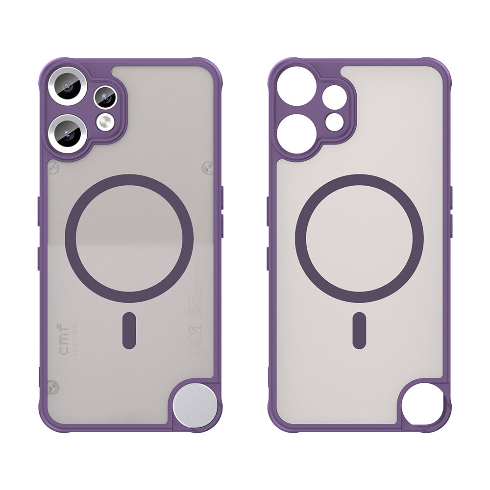 Funda MagSafe para Nothing CMF Phone 2 Pro, Techsuit, HaloFrost II, Morado
