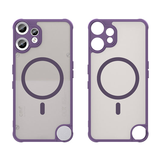 Funda MagSafe para Nothing CMF Phone 2 Pro, Techsuit, HaloFrost II, Morado