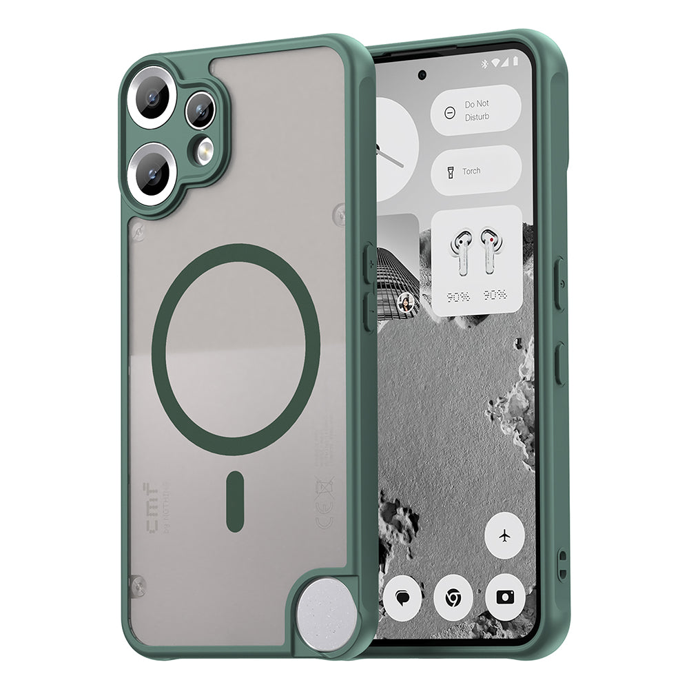 Funda MagSafe para Nothing CMF Phone 2 Pro, Techsuit, HaloFrost II, Verde