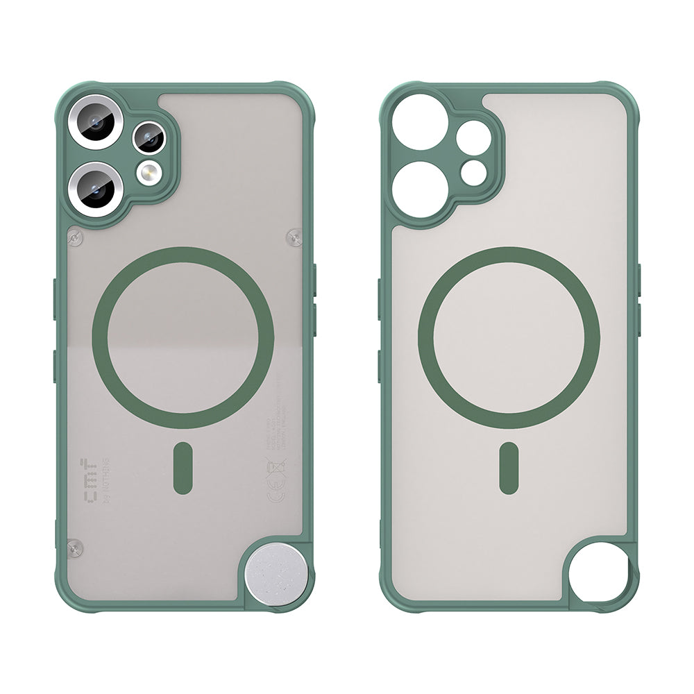 Funda MagSafe para Nothing CMF Phone 2 Pro, Techsuit, HaloFrost II, Verde