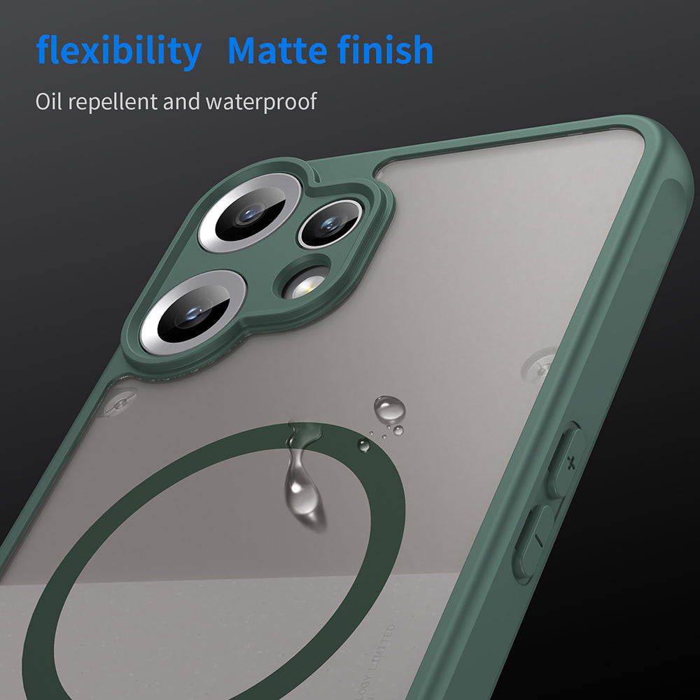 Funda MagSafe para Nothing CMF Phone 2 Pro, Techsuit, HaloFrost II, Verde