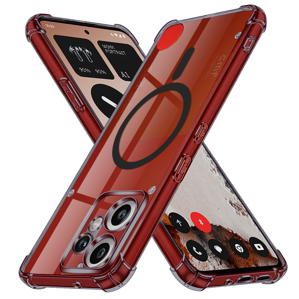 Funda MagSafe para Nothing CMF Phone 2 Pro, Techsuit, Transparente a prueba de golpes, Ahumada