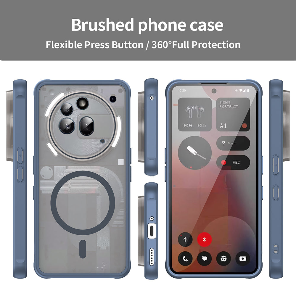 Funda MagSafe para Nothing Phone (3a) Pro, Techsuit, HaloFrost II, Azul Marino
