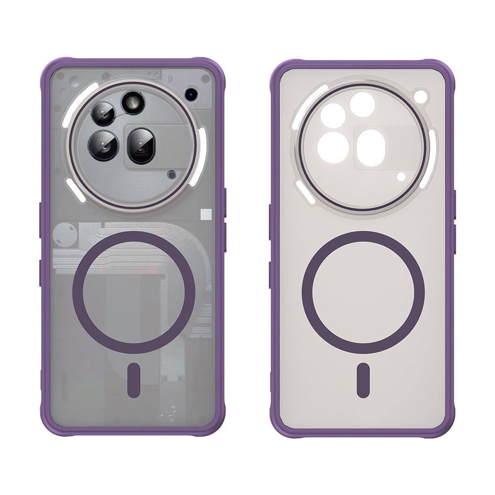 Funda MagSafe para Nothing Phone (3a) Pro, Techsuit, HaloFrost II, Morado