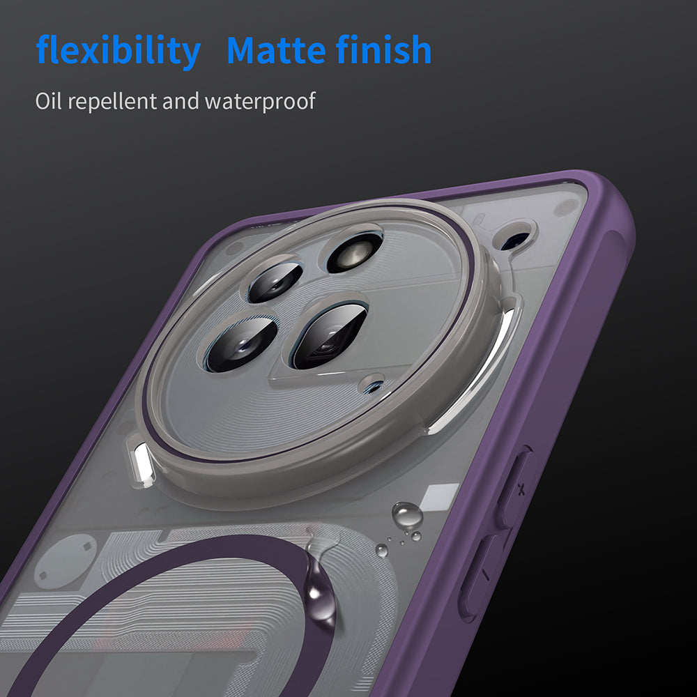 Funda MagSafe para Nothing Phone (3a) Pro, Techsuit, HaloFrost II, Morado