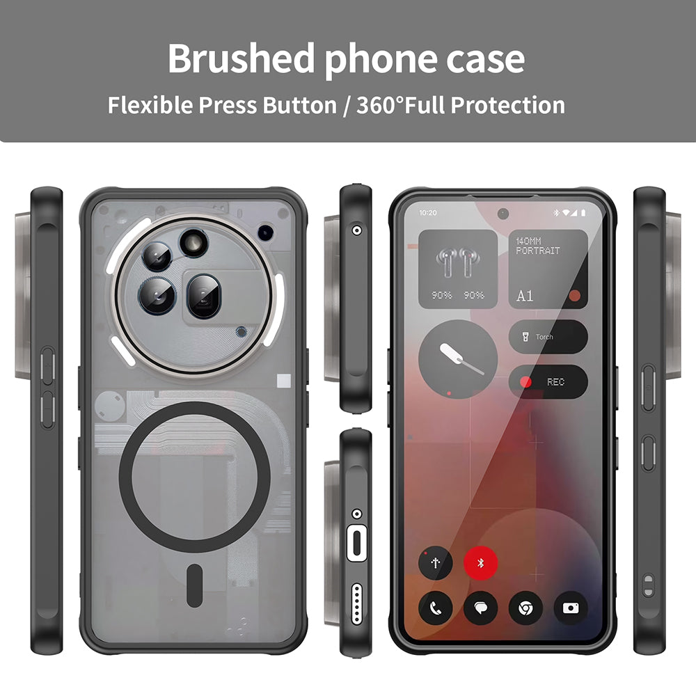 Funda MagSafe para Nothing Phone (3a) Pro, Techsuit, HaloFrost II, Negra
