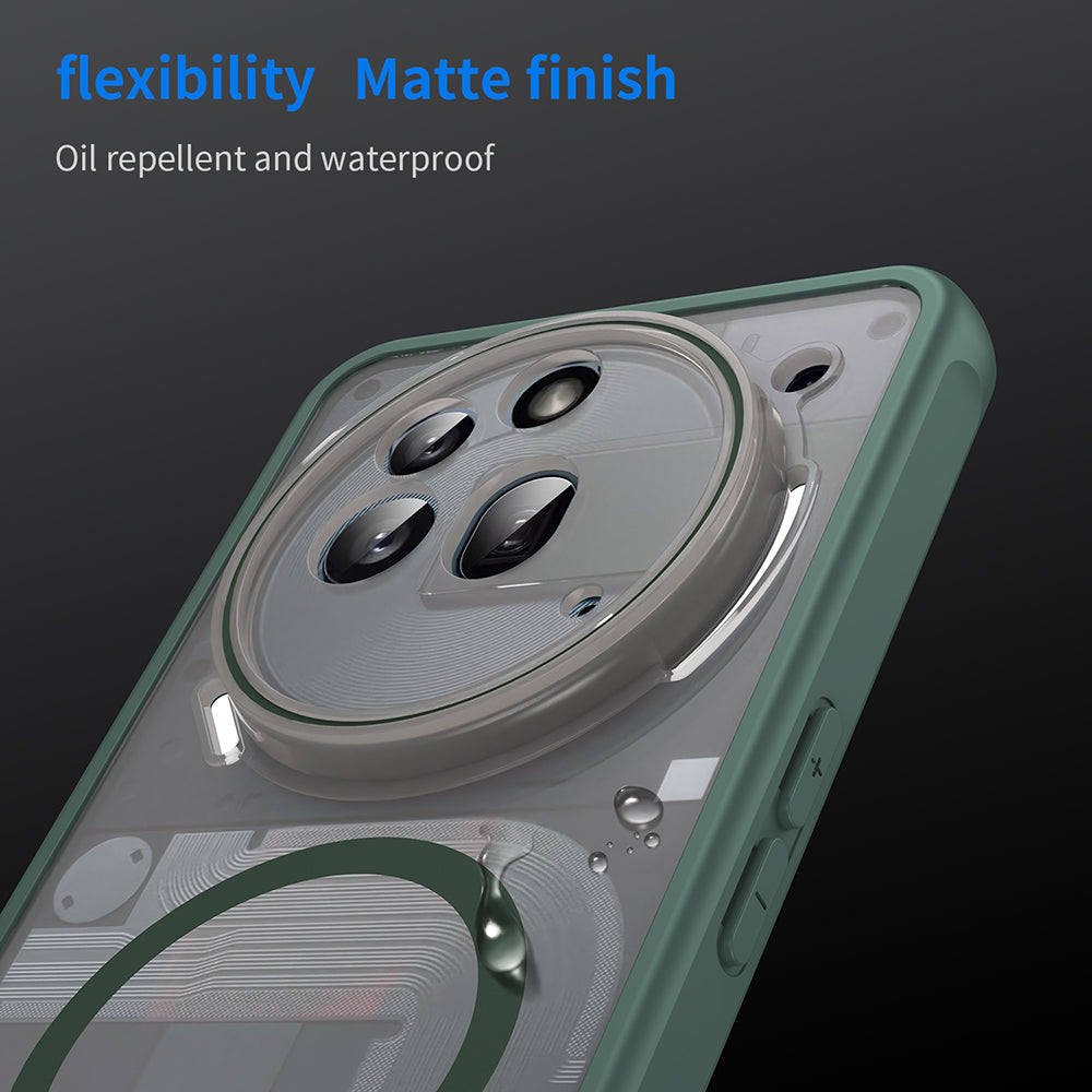 Funda MagSafe para Nothing Phone (3a) Pro, Techsuit, HaloFrost II, Verde