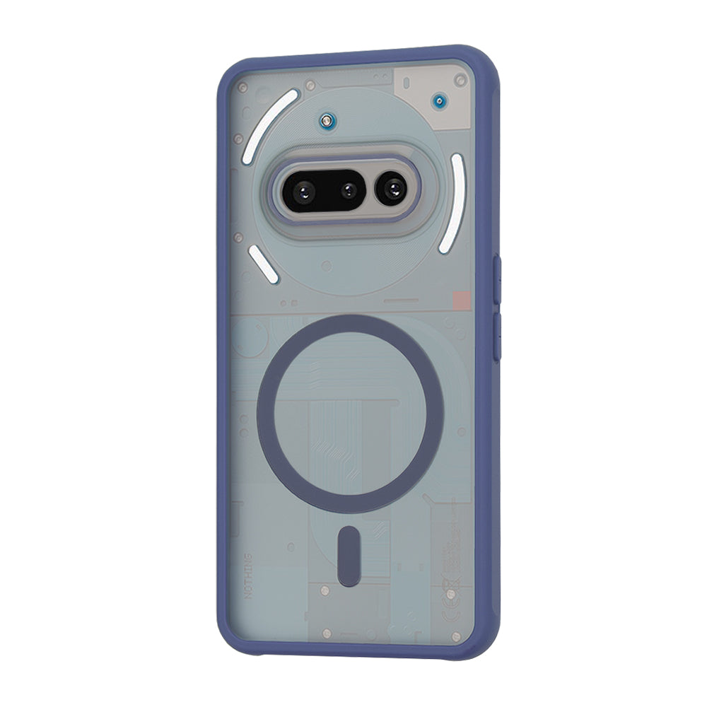 Funda MagSafe para Nothing Phone (3a), Techsuit, HaloFrost, Azul marino