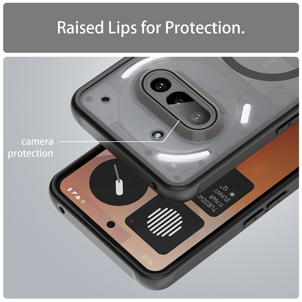 Funda MagSafe para Nothing Phone (3a), Techsuit, HaloFrost II, Negra