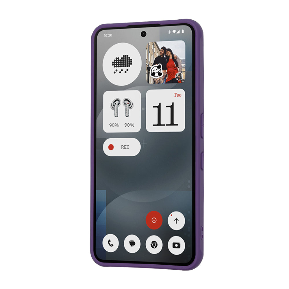 Funda MagSafe para Nothing Phone (3a), Techsuit, HaloFrost, Morado Oscuro