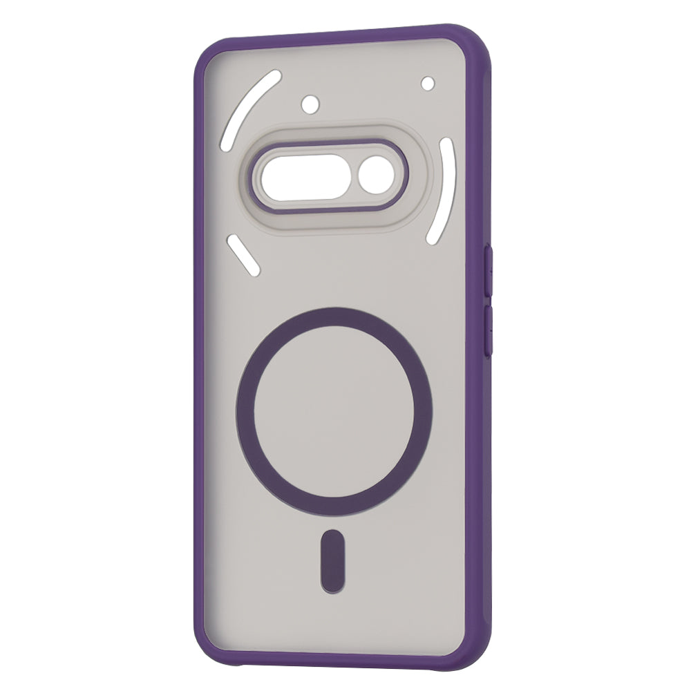 Funda MagSafe para Nothing Phone (3a), Techsuit, HaloFrost, Morado Oscuro