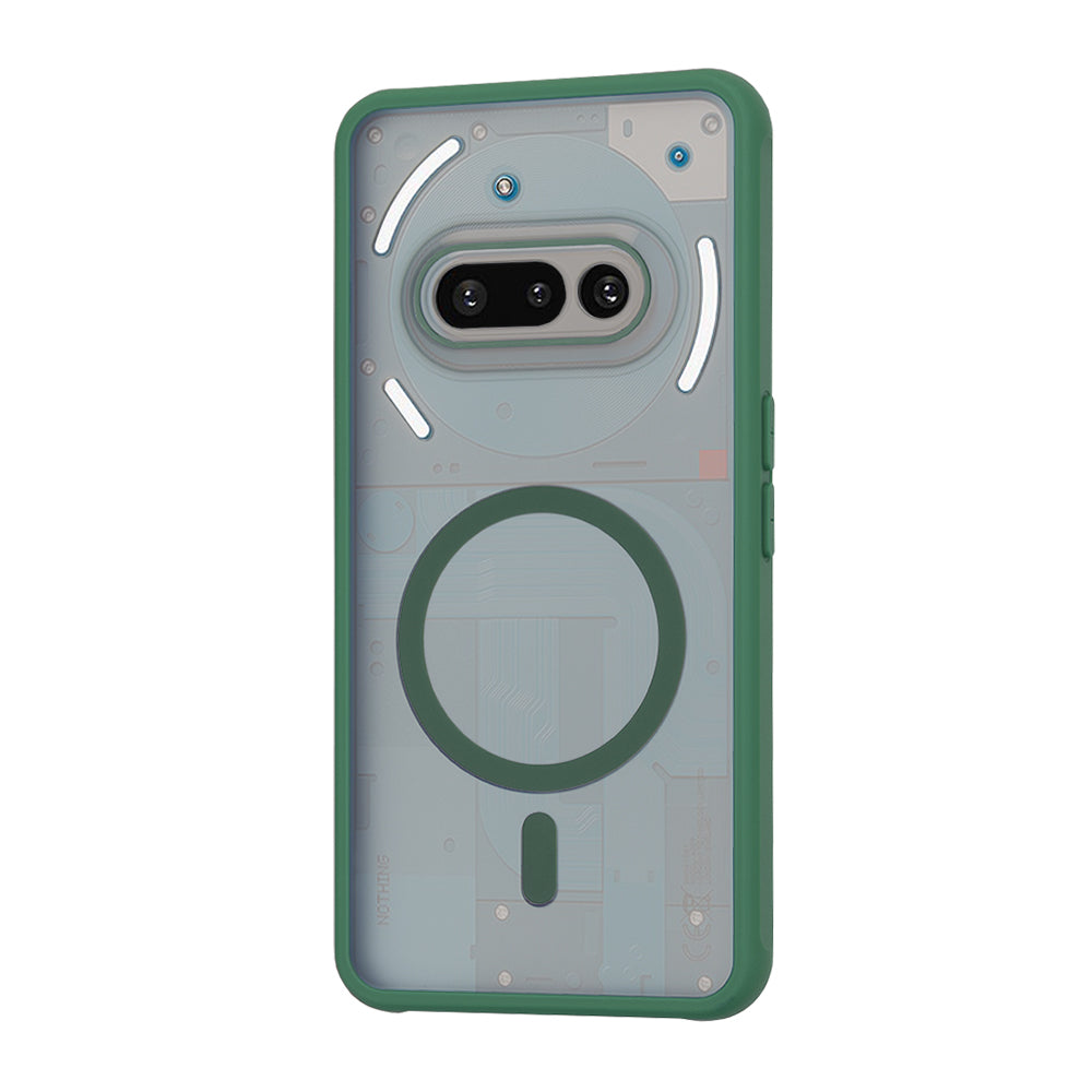 Funda MagSafe para Nothing Phone (3a), Techsuit, HaloFrost, Verde