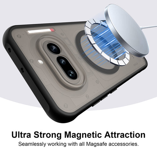 Funda MagSafe para Nothing Phone (4a) Pro, Techsuit, HaloFrost II, Negra