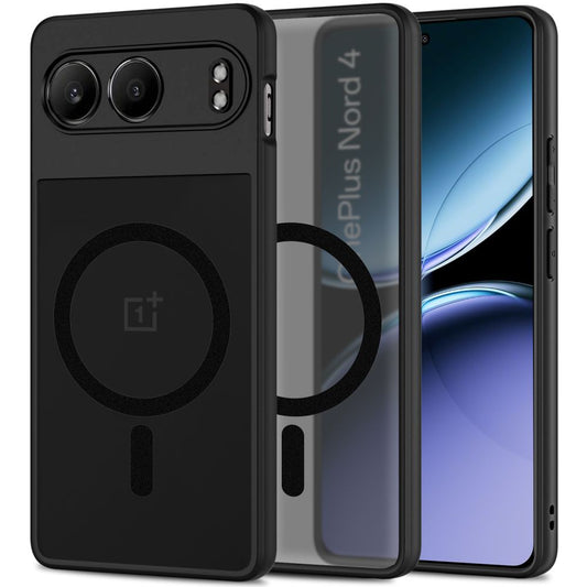 Funda MagSafe para OnePlus Nord 4, Tech-Protect, Magmat, Negro