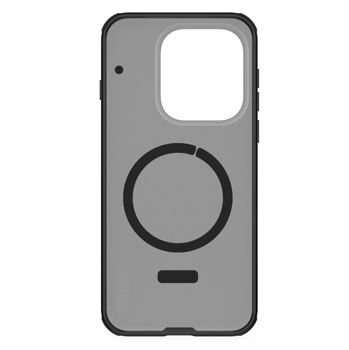 MagSafe Case for OnePlus 15, Nillkin, Super Shield Pro, Black Satin Transparent