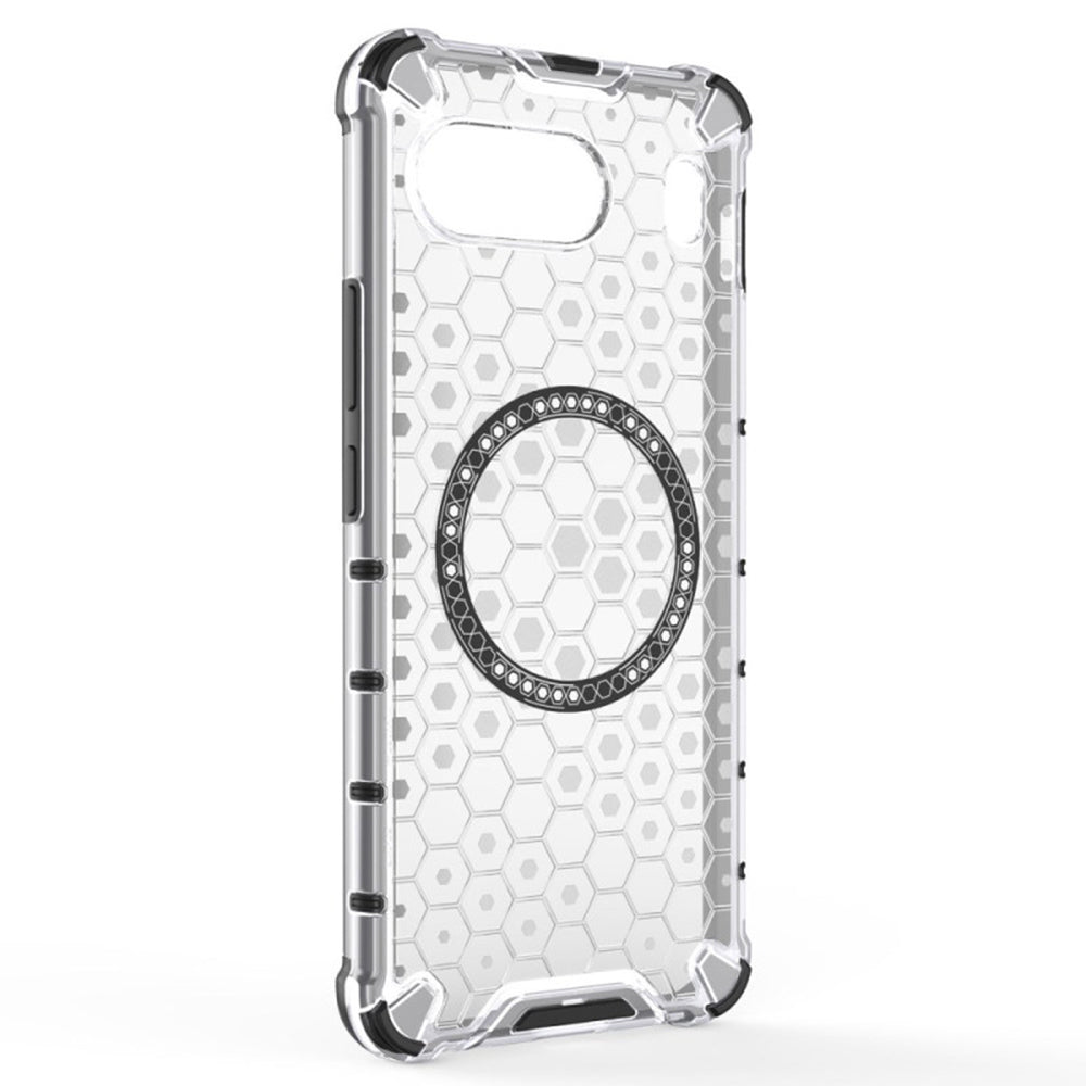 Funda MagSafe para OnePlus Nord 4, Techsuit, HoneyComb Shield, Blanca
