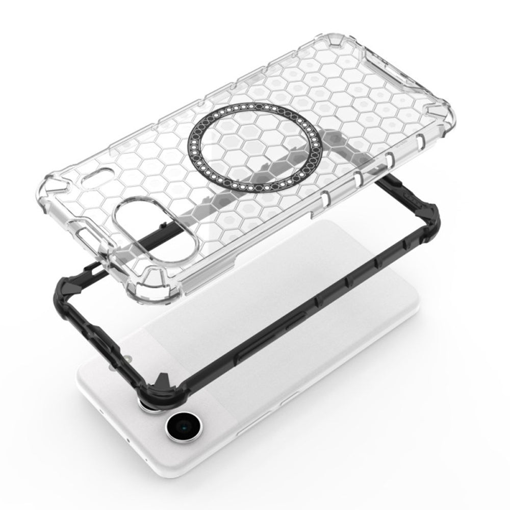 Funda MagSafe para OnePlus Nord 4, Techsuit, HoneyComb Shield, Blanca