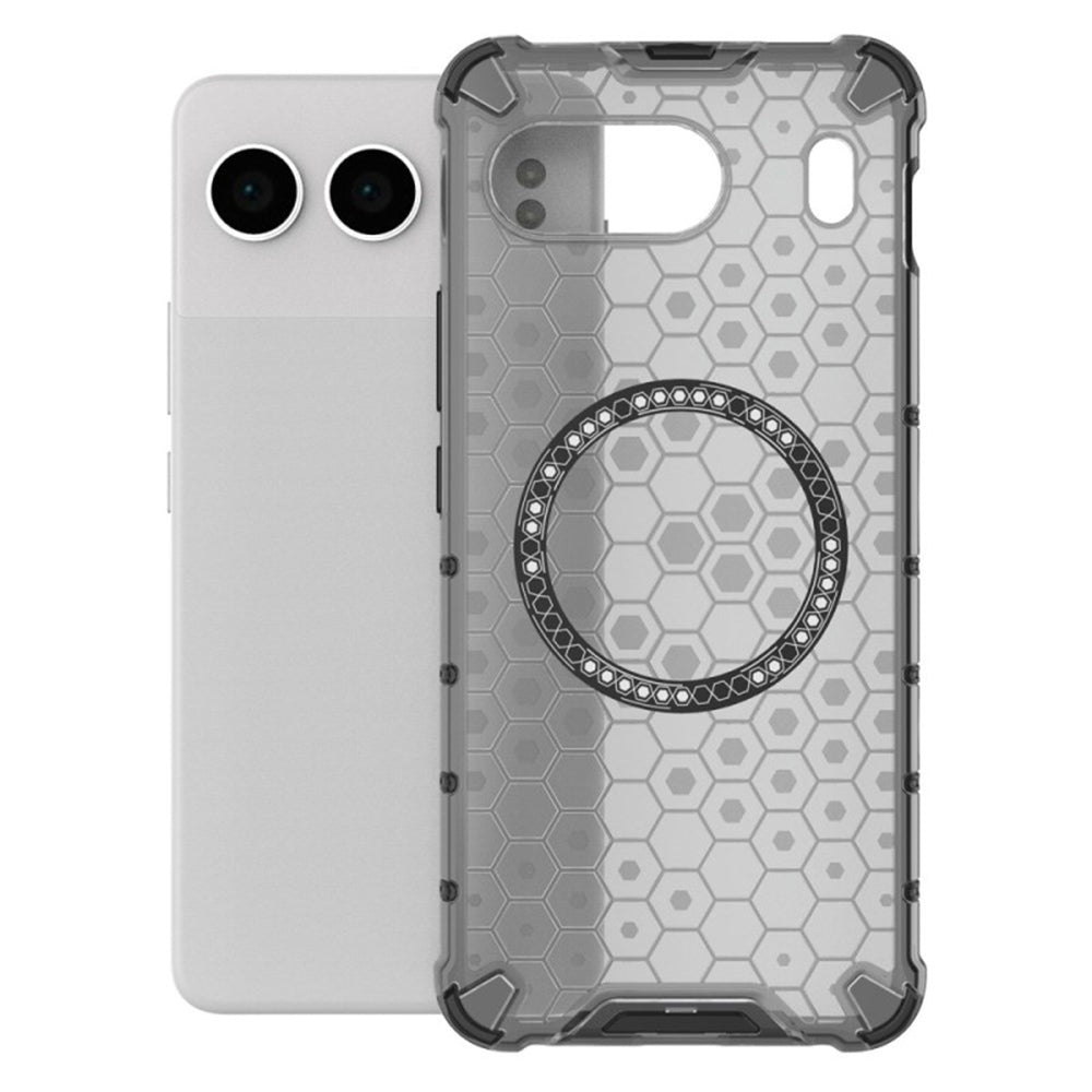 Funda MagSafe para OnePlus Nord 4, Techsuit, HoneyComb Shield, Negra