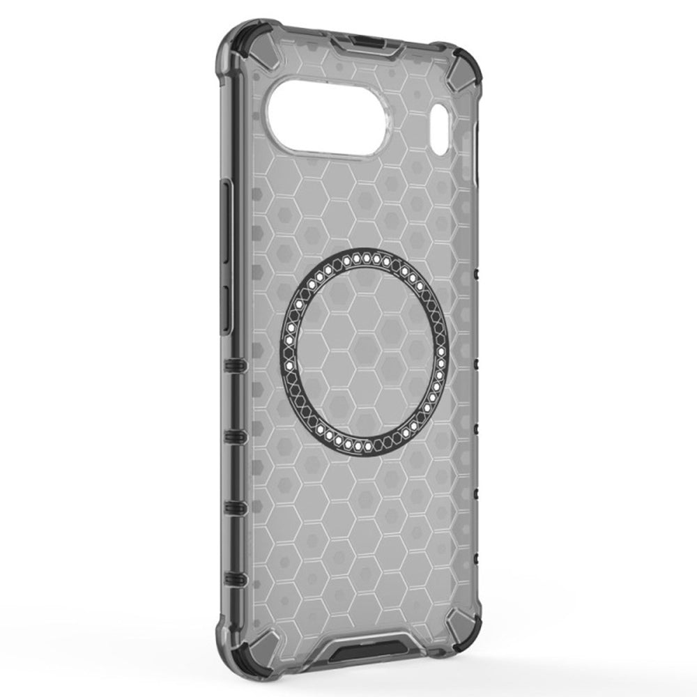 Funda MagSafe para OnePlus Nord 4, Techsuit, HoneyComb Shield, Negra