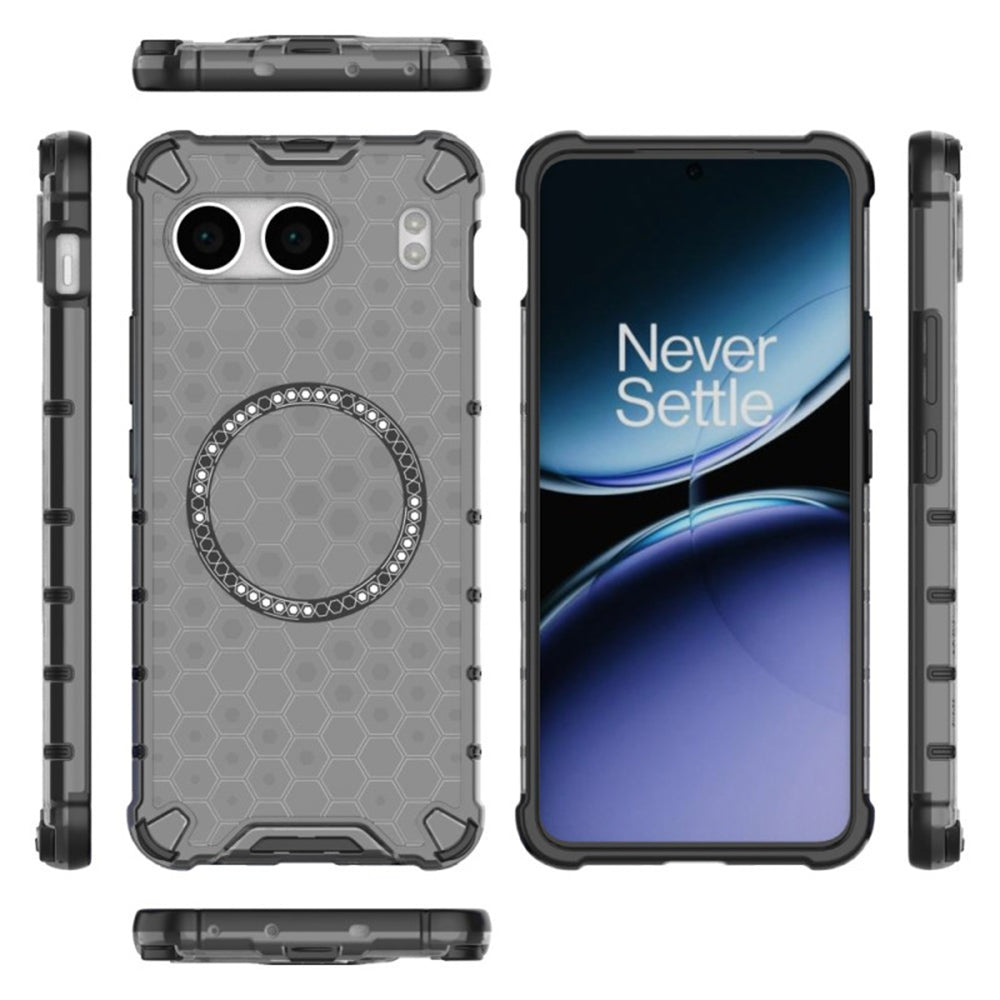 Funda MagSafe para OnePlus Nord 4, Techsuit, HoneyComb Shield, Negra