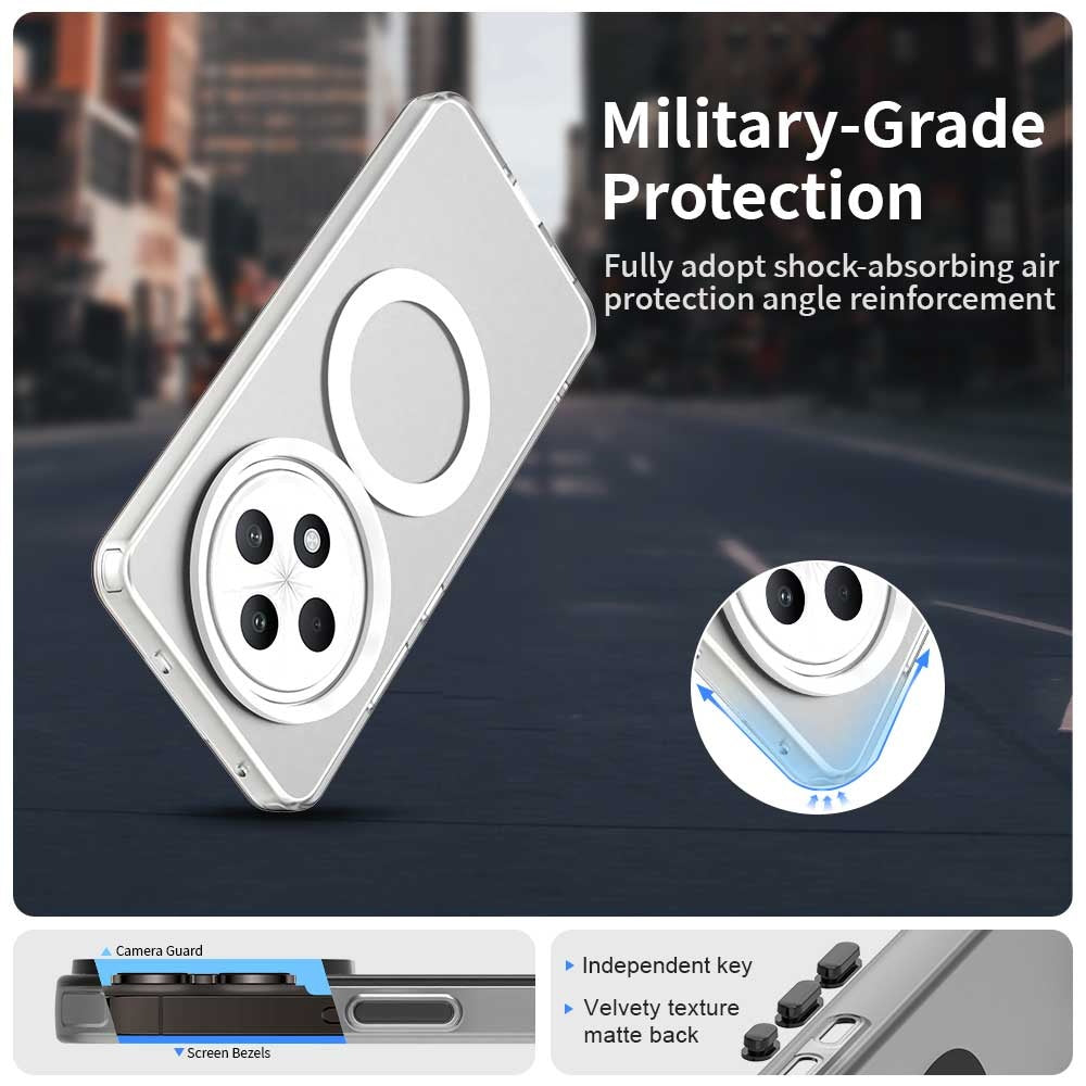 Funda MagSafe para Oppo A3 4G / A3 5G, Techsuit, CandyCase, Blanca