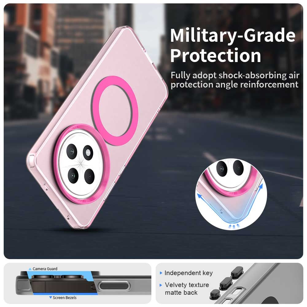Funda MagSafe para Oppo A3 4G / A3 5G, Techsuit, CandyCase, Rosa