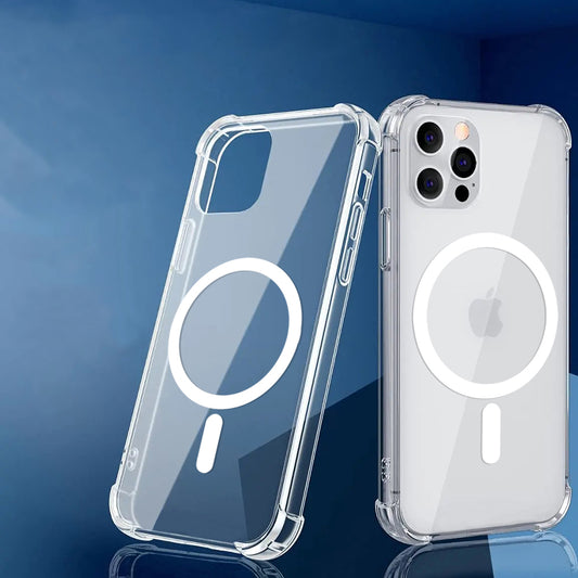 Funda MagSafe para Oppo A3 4G, Techsuit, a prueba de golpes, Transparente