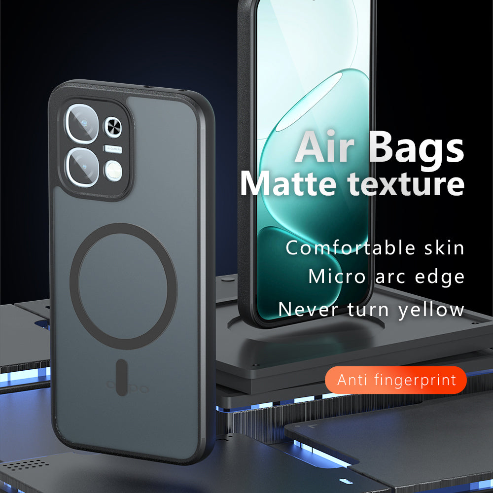 Funda MagSafe para Oppo A6 4G, Techsuit, PureFrost, Negra Satinada