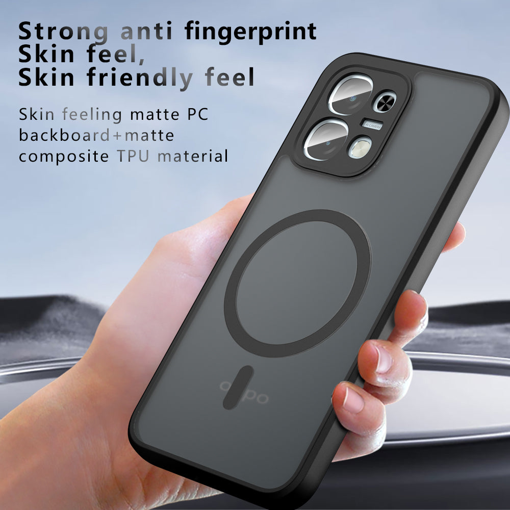 Funda MagSafe para Oppo A6 4G, Techsuit, PureFrost, Negra Satinada