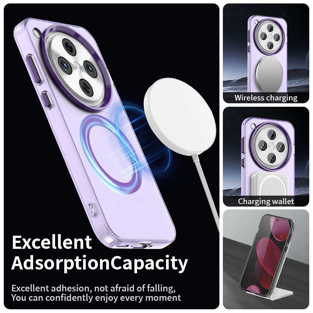 Funda MagSafe para Oppo Find X8 Pro, Techsuit, CandyCase, Morado