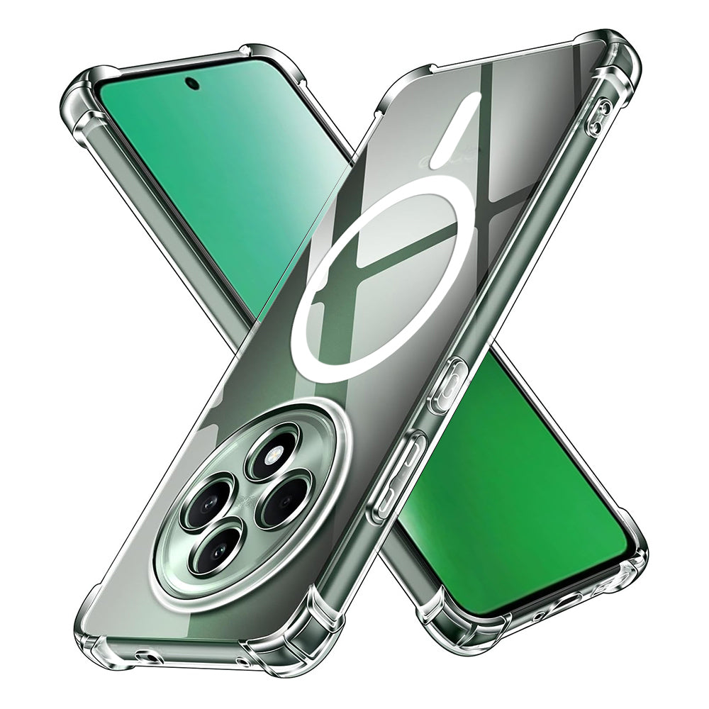 Funda MagSafe para Oppo Reno12 FS 5G / Reno12 FS 4G / Reno12 F 4G / Reno12 F, Techsuit, Antigolpes, Transparente