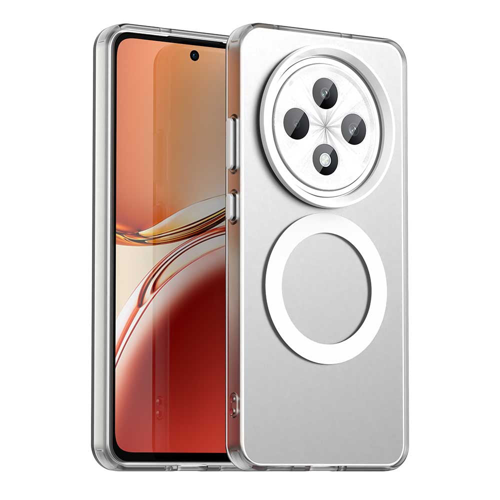 Funda MagSafe para Oppo Reno12 FS 5G / Reno12 FS 4G / Reno12 F 4G / Reno12 F, Techsuit, CandyCase, Blanca